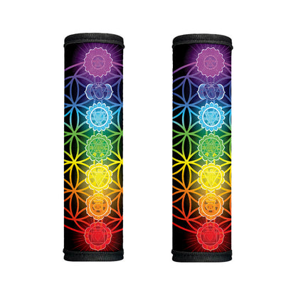Seven Chakras Flower Of Life Print Handle Covers