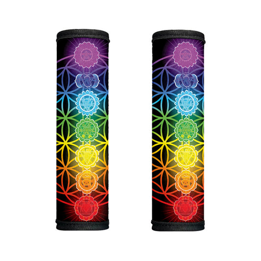 Seven Chakras Flower Of Life Print Handle Covers