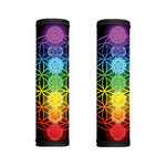 Seven Chakras Flower Of Life Print Handle Covers