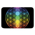 Seven Chakras Flower Of Life Print Indoor Door Mat