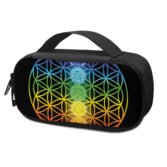 Seven Chakras Flower Of Life Print Insulin Cooler Travel Case