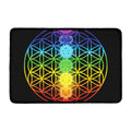 Seven Chakras Flower Of Life Print Kitchen Mat