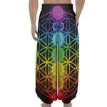 Seven Chakras Flower Of Life Print Lantern Pants