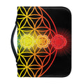Seven Chakras Flower Of Life Print Leather Bible Cover