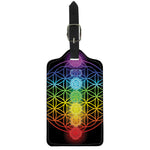 Seven Chakras Flower Of Life Print Luggage Tag