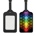 Seven Chakras Flower Of Life Print Luggage Tag