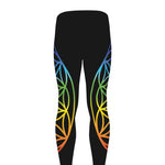 Seven Chakras Flower Of Life Print Men's leggings