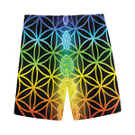 Seven Chakras Flower Of Life Print Men's Sports Shorts