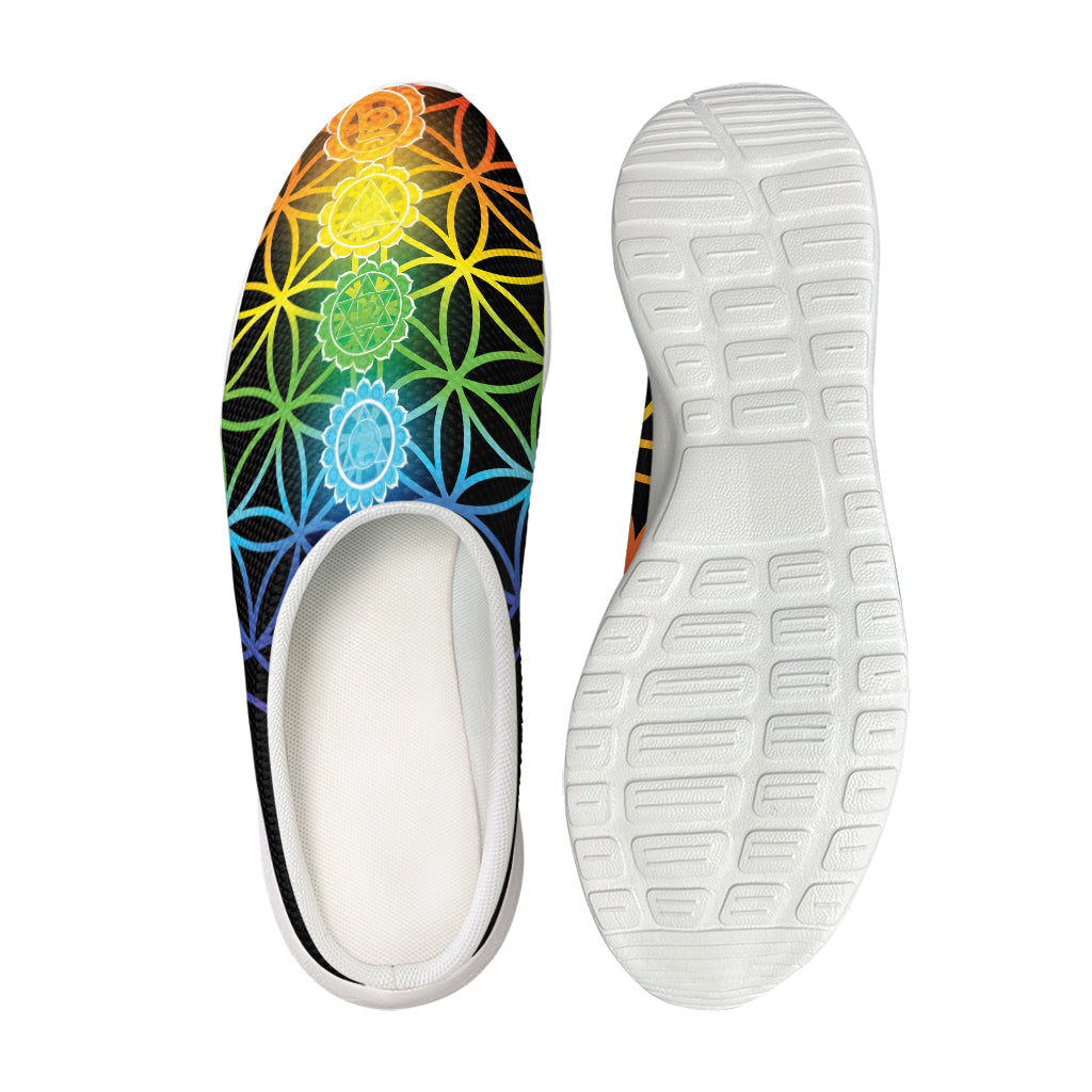 Seven Chakras Flower Of Life Print Mesh Casual Shoes