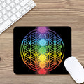 Seven Chakras Flower Of Life Print Mouse Pad