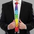 Seven Chakras Flower Of Life Print Necktie