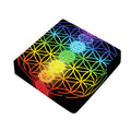 Seven Chakras Flower Of Life Print Outdoor Seat Cushion Cover