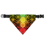 Seven Chakras Flower Of Life Print Over The Collar Dog Bandana