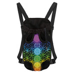 Seven Chakras Flower Of Life Print Pet Carrier Backpack