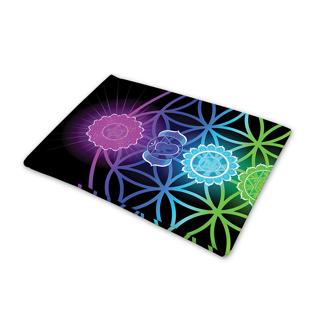 Seven Chakras Flower Of Life Print Pet Cooling Mat Cover