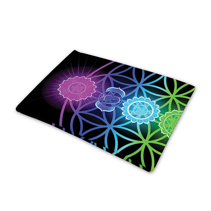 Seven Chakras Flower Of Life Print Pet Cooling Mat Cover
