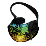 Seven Chakras Flower Of Life Print Pet Sling Carrier