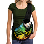 Seven Chakras Flower Of Life Print Pet Sling Carrier