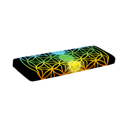 Seven Chakras Flower Of Life Print Piano Keyboard Cover