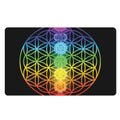 Seven Chakras Flower Of Life Print Polyester Doormat