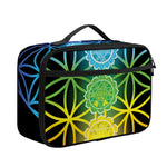 Seven Chakras Flower Of Life Print Portable Lunch Bag
