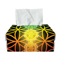 Seven Chakras Flower Of Life Print Rectangle Tissue Box Cover