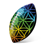 Seven Chakras Flower Of Life Print Rugby Ball
