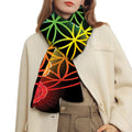 Seven Chakras Flower Of Life Print Scarf
