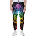 Seven Chakras Flower Of Life Print Joggers