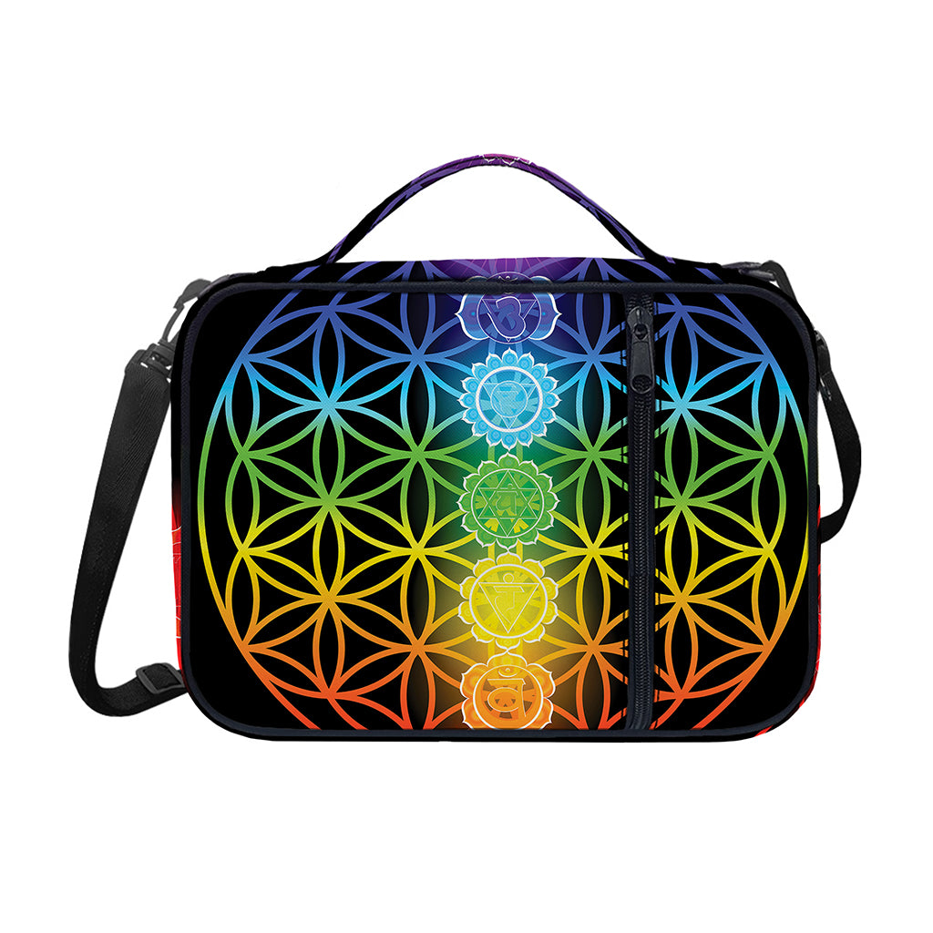 Seven Chakras Flower Of Life Print Shoulder Strap Bible Bag