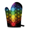 Seven Chakras Flower Of Life Print Single Oven Mitt