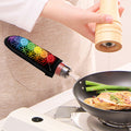 Seven Chakras Flower Of Life Print Skillet Handle Cover
