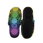 Seven Chakras Flower Of Life Print Slippers