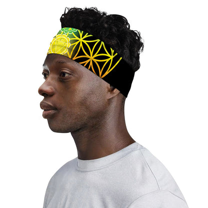 Seven Chakras Flower Of Life Print Sports Headband