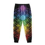 Seven Chakras Flower Of Life Print Sweatpants