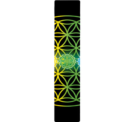 Seven Chakras Flower Of Life Print Table Runner
