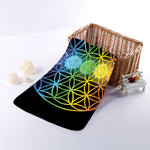 Seven Chakras Flower Of Life Print Towel