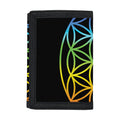 Seven Chakras Flower Of Life Print Trifold Wallet