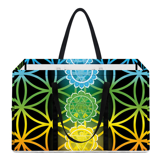 Seven Chakras Flower Of Life Print Utility Tote Bag