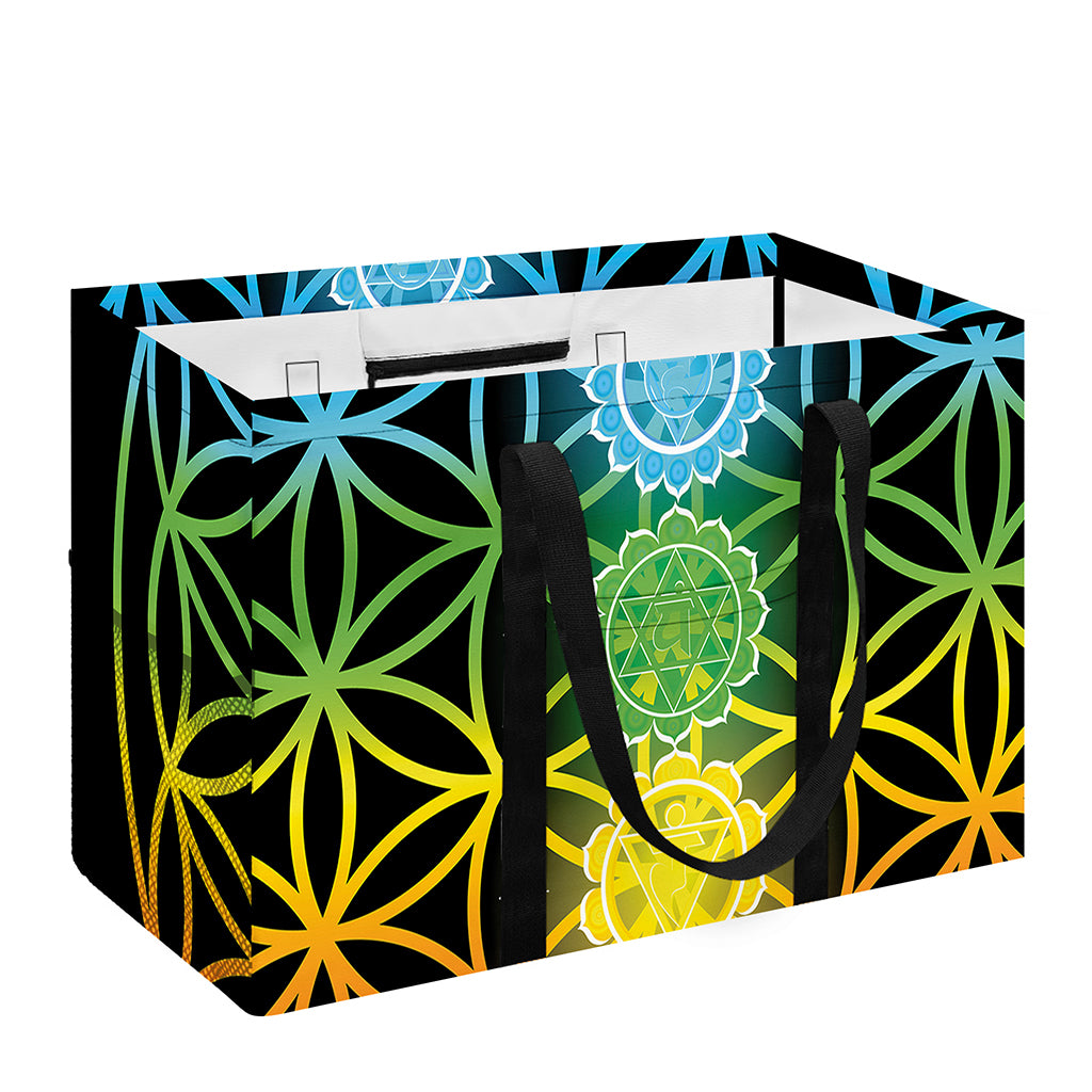 Seven Chakras Flower Of Life Print Utility Tote Bag