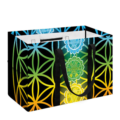 Seven Chakras Flower Of Life Print Utility Tote Bag