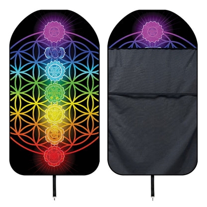 Seven Chakras Flower Of Life Print Waterproof Car Seat Cover