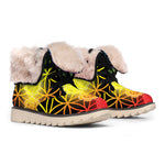 Seven Chakras Flower Of Life Print Winter Boots