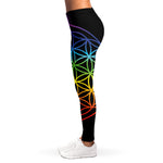 Seven Chakras Flower Of Life Print Women's Leggings