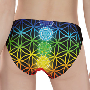 Seven Chakras Flower Of Life Print Women's Panties