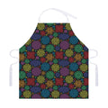 Seven Chakras Flowers Pattern Print Adjustable Apron