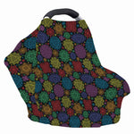 Seven Chakras Flowers Pattern Print Baby Seat Cover