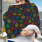 Seven Chakras Flowers Pattern Print Baby Seat Cover