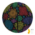 Seven Chakras Flowers Pattern Print Basketball