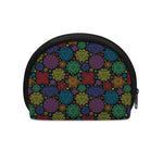 Seven Chakras Flowers Pattern Print Coin Purse